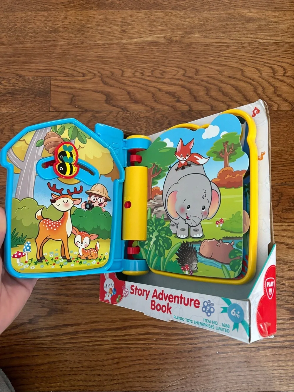 Playful Story Adventure Book for Kids - Blue & Yellow